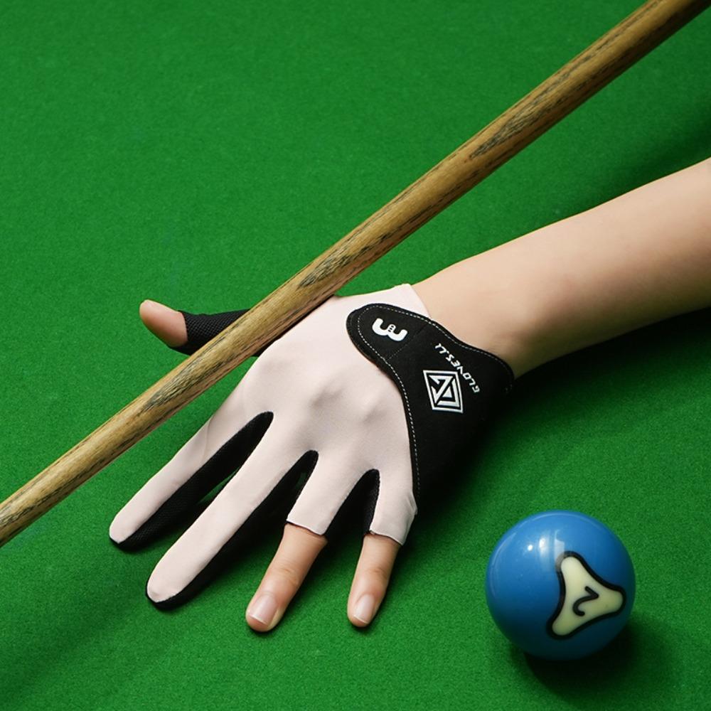 1pc Anti-slip Billiards Gloves Breathable Snooker Cue Sport Glove Pool Gloves  for Left Hand