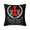 Custom Malta Knights Cross Cushion Cover  Polyester Knights Templar Crusades Pillow for Sofa Car Square Pillowcase Bedroom