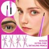 Ultra-fine Double-ended Eyebrow Pencil, Waterproof And Sweat-proof, Long-lasting, No Fading, No Smudging, Natural Wild Eyebrows