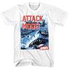 Белая футболка унисекс Jaws Attack Mode
