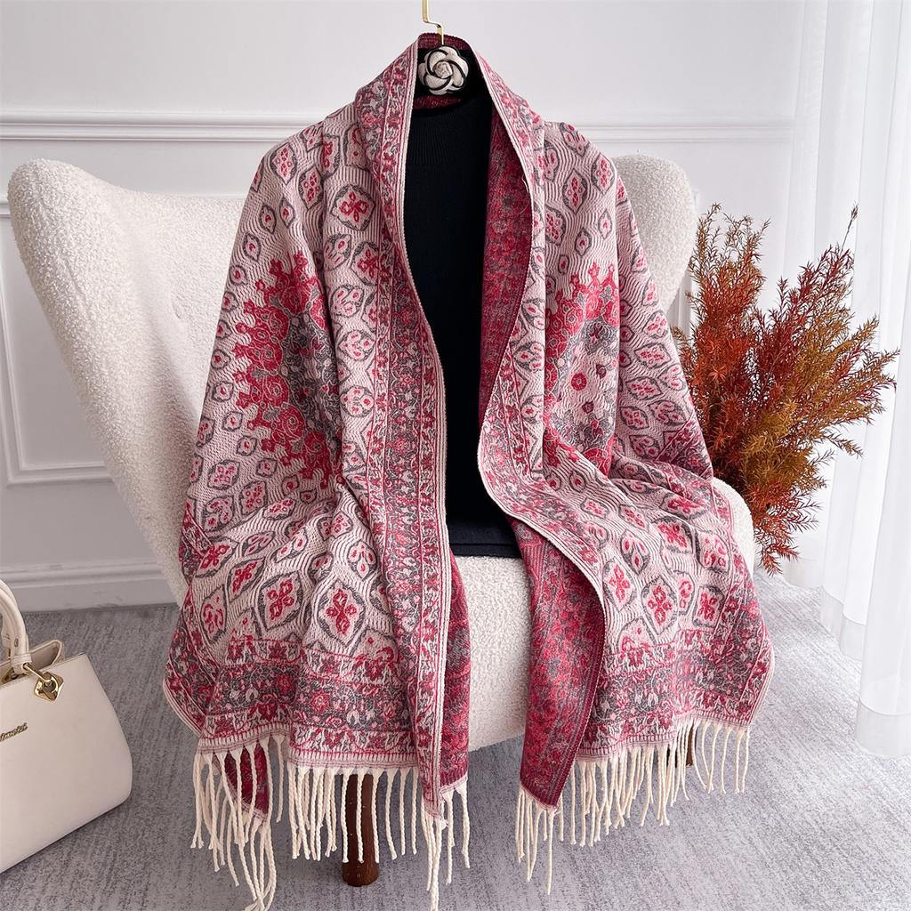 Autumn and Winter Travel Warm Cashmere Shawl Scarf Fashion Women Luxury Print Pashmina Blanket Wraps Female Poncho Bufanda