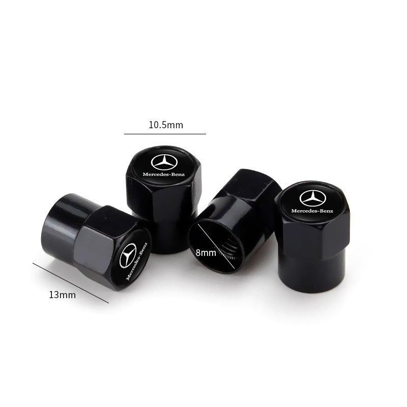 TSGWS1 2025 Hot 4/8Pcs Car 3D Logo Tire Valve Caps Emblem Cap Case For Mercedes Benz AMG Smart W205 C300 W203 W206 W108 W124 W126 W168