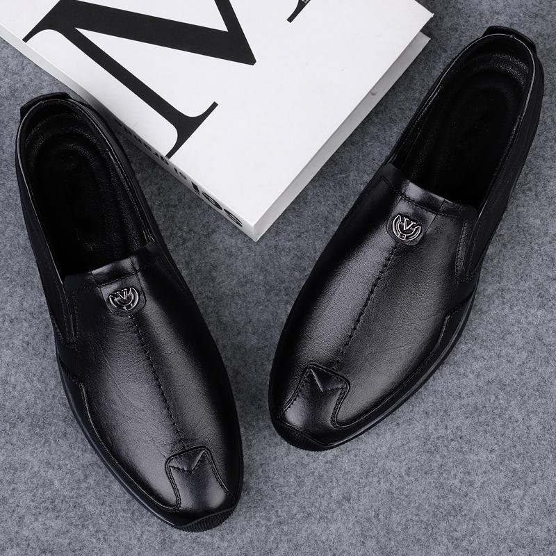 Модная мужская повседневная обувь из натуральной кожи, роскошные брендовые мужские мокасины, мокасины ручной работы, дышащие мужские туфли для вождения на плоской подошве