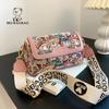 BEIBAOBAO Original Cartoon Bear Cute Girl Shoulder Bags Wear-resistant Canvas Fashion Messenger Bag Portable Widen Shoulder Strap Women's Sling Bags