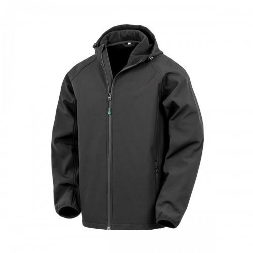 Result Genuine Recycled Mens 3 Layer Hooded Soft Shell Jacket