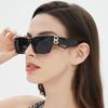 Новые аксессуары с буквой B Квадратные солнцезащитные очки Личностные солнцезащитные очки Модный тренд Полые солнцезащитные очки MN5549