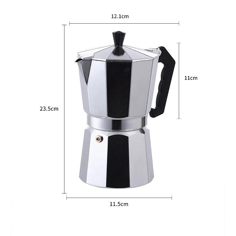 Mocha Coffee Maker Espresso Latte Filter Stove Coffee Maker Espresso Maker Italian Coffee Maker 50/300/450ml Home Coffee Pot