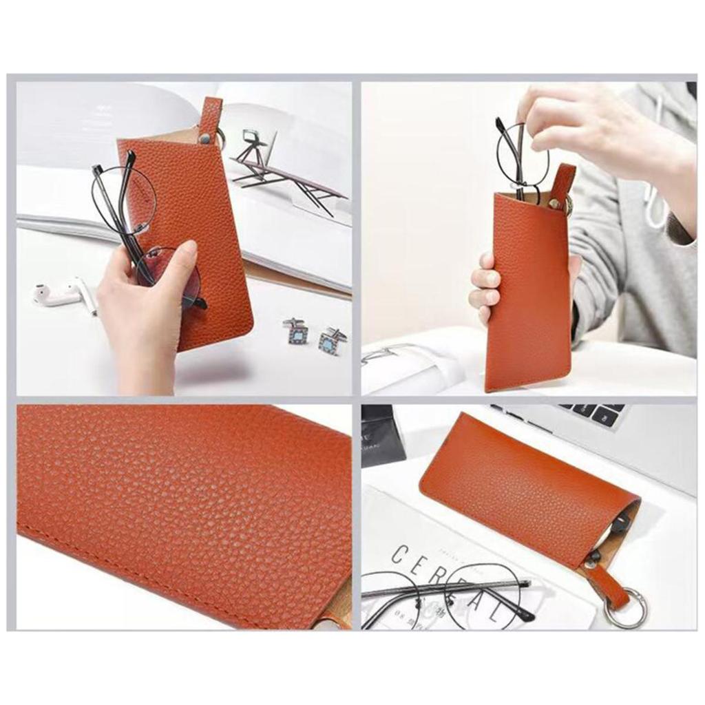 Женский Мужской Футляр для Очков Портативный Кожаный Мягкий Держатель Карманные Чехлы Тонкий Дорожный Чехол для Солнцезащитных Очков Очков для Чтения