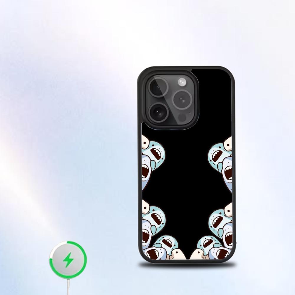 Jeff The Land Shark Phone Case For IPhone 16 15 14 13 12 11 Pro Mini Max Soft Magnetic Cover