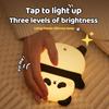 Lying Panda LED Night Light Touch Sensor Cartoon Kid's Nightlights Silicone Holiday Christmas Gift Bedside Lamp Bedroom Decor