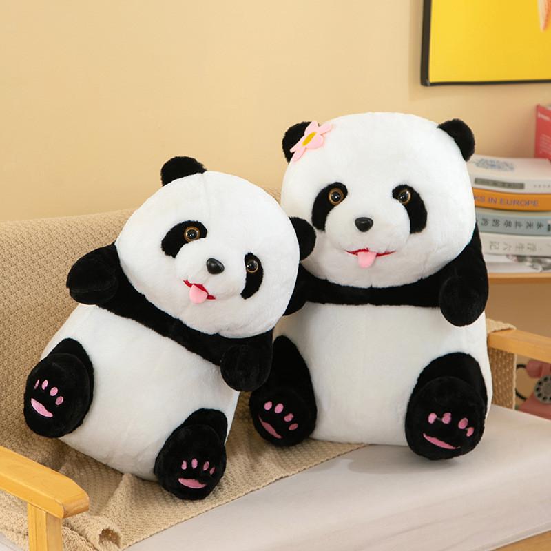 Panda Teddy Bear Doll Unique Design Logo Embroidery 45cm Height Premium Material