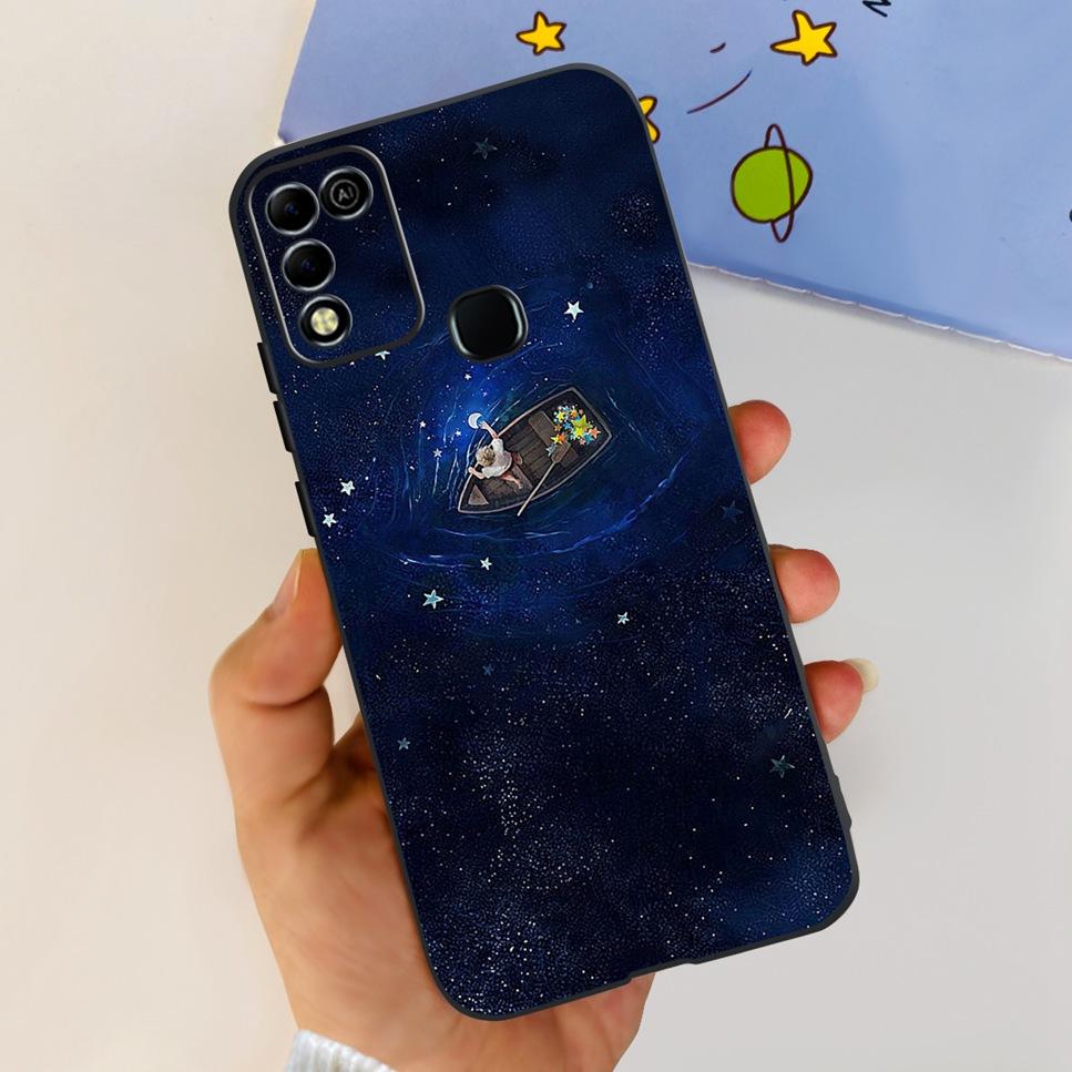 Для Infinix Hot 11 Play 6.82" Мягкие Силиконовые Чехлы Для Телефона Для Infinix Hot 11 Play 11play 10Play Чехол Роскошные Цветы Funda Capa