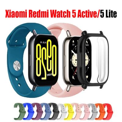 Чехол + силиконовый ремешок для Xiaomi Redmi Watch 5 Active Lite Sports Band для Redmi Watch 5 Lite Active Shell Breathable Correa 22mm Watchband