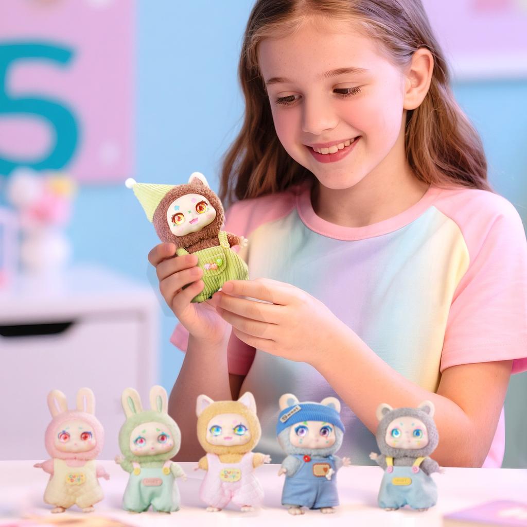 Милые виниловые плюшевые фигурки, Плюшевая кукла серии Take A Of Bear, Кавайные коллекционные игрушки-фигурки, Мистери-бокс для подарков на день рождения, Одна коробка