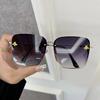 Геометрические квадратные дизайнерские солнцезащитные очки женские мужские большая оправа градиентные милые солнцезащитные очки женские мужские брендовые модные