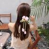 Cloth Tulip Ribbon Hair Ring Hair Tie Flower Hair Claw Exquisite Bowknot Hair Clip  Girl