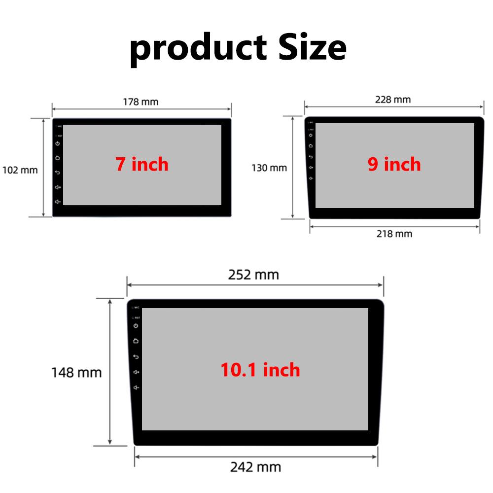 Reakosound Android 10.0 9 Inch Autoradio Double Din Car Radio GPS Navigation Wifi Bluetooth FM Receiver Car Video Car DVR Auto Android Radio