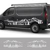Боковые наклейки на дверь автомобиля для Renault Trafic 2 3 MK3 MK2 MK1 Аксессуары для тюнинга Фургон Горная графика Виниловая пленка Наклейки