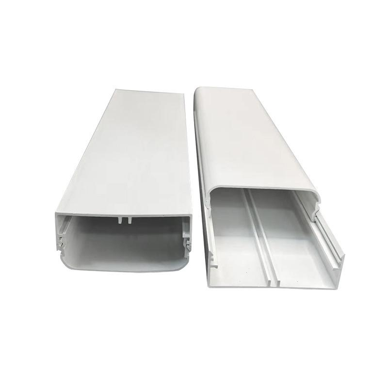 ПВХ Канал для радиаторных труб: Настенный горизонтальный отвод для защиты трубы горячего водоснабжения