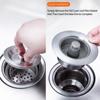 Stainless Steel Kitchen Sink Basket Wash Basin Water Blocking Cover Leaking Plug Plate Core Filter Washing Basin Filter Screen