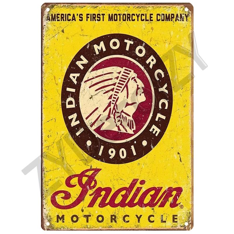 Индия Moto For The Garage Plaque Metal Sign Vintage Wall Poster Vintage Retro Room Home Industrial Hanging Decor Art Tin Sign