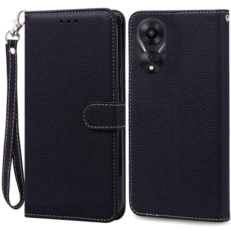 For OPPO A78 5G Case Soft Silicone Leather Wallet Case For OPPO A58 5G A 78 Phone Case For OPPO A78 5G Cover Coque Fundas Etui