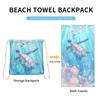Microfiber Beach Towel Backpack Large Gym Sport Swimming Pool Towel Women Big Yoga Mat Fashion Summer Surf Robe Blanket