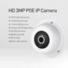 REVOTECH Fisheye Caméra IP POE avec Audio 3MP CCTV Cam H.265 IF04-Audio-P