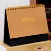 Настольный календарь 2026 года в ретро-стиле, из плотной бумаги, планер для управления временем, для дома, офиса, школы, планировщик ежедневного расписания