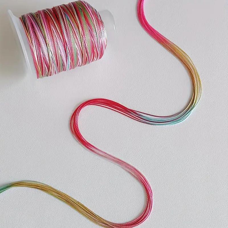 1 моток сделай сам многопрядная нить ручная нить браслет с градиентной нитью полиамидное волокно веревка плетение плетеная веревка 18 прядей