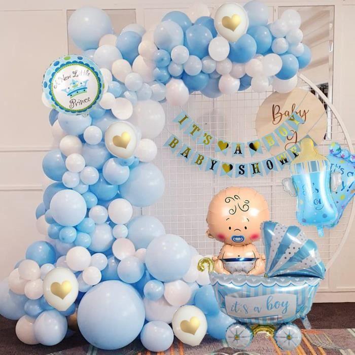 Guirlande - Décoration de fête - Baby Shower - Bleu - Mixte - Recyclé