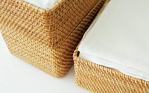 Прямоугольная плетеная корзина MUJI, большая, штабелируемая (В) приблизительно. 36 см Ш x 26 см Г x 24 см В 47381313 Корзина