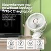Camping Fan Rechargeable Desktop Portable Air Circulator Wireless Ceiling Electric Fan With LED Light Clip-on Room Home Fan