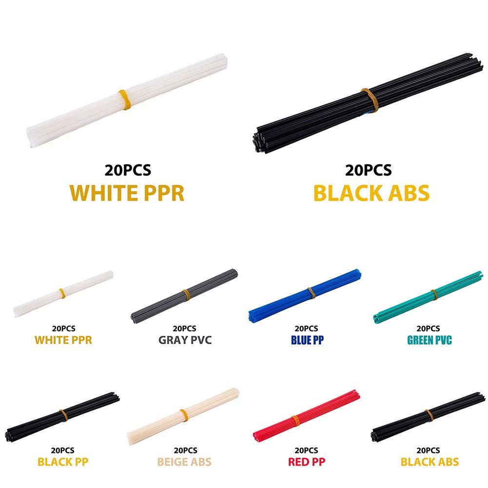 20 шт. пластиковых сварочных прутков для сварки 20 см. Ремонт бампера сварочного аппарата