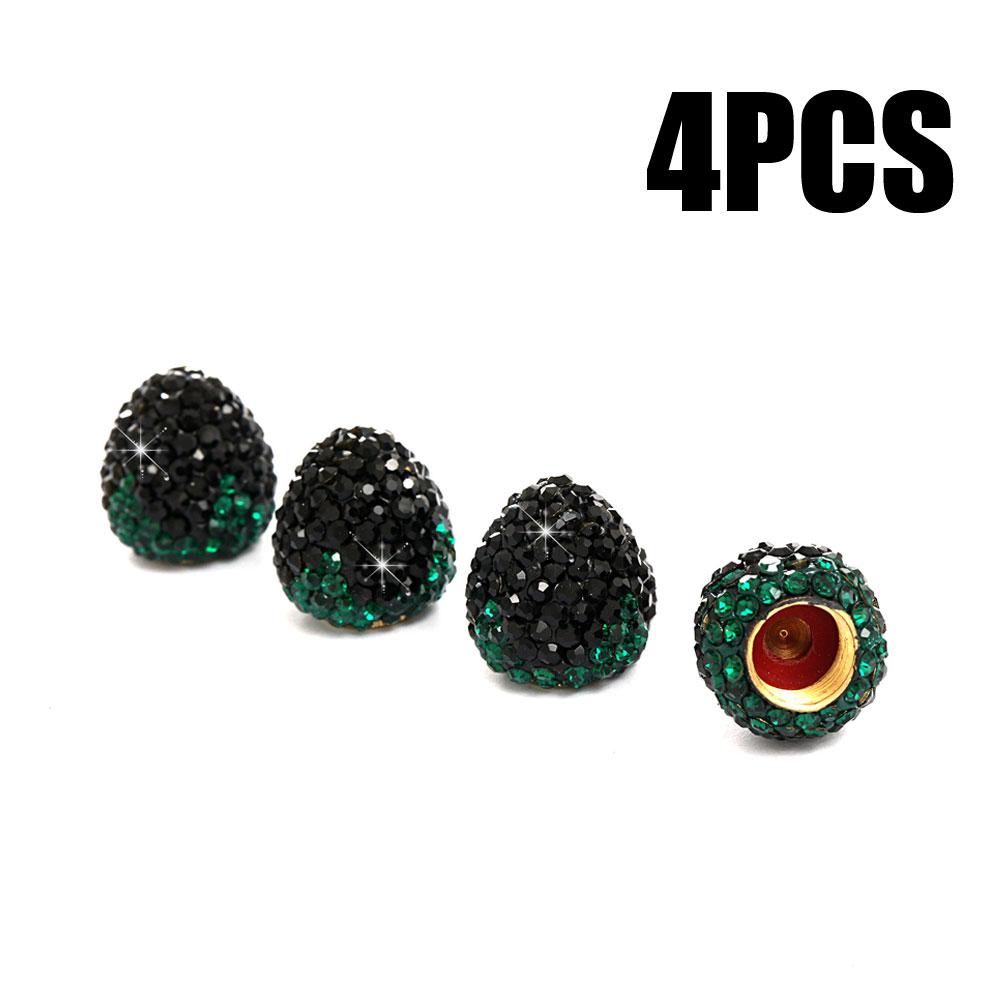 4 шт. хрустальные колпачки для автомобильных шин, пыленепроницаемые колпачки для колесных клапанов с бриллиантами, блестящие подвески для автомобиля, декоративные автомобильные аксессуары