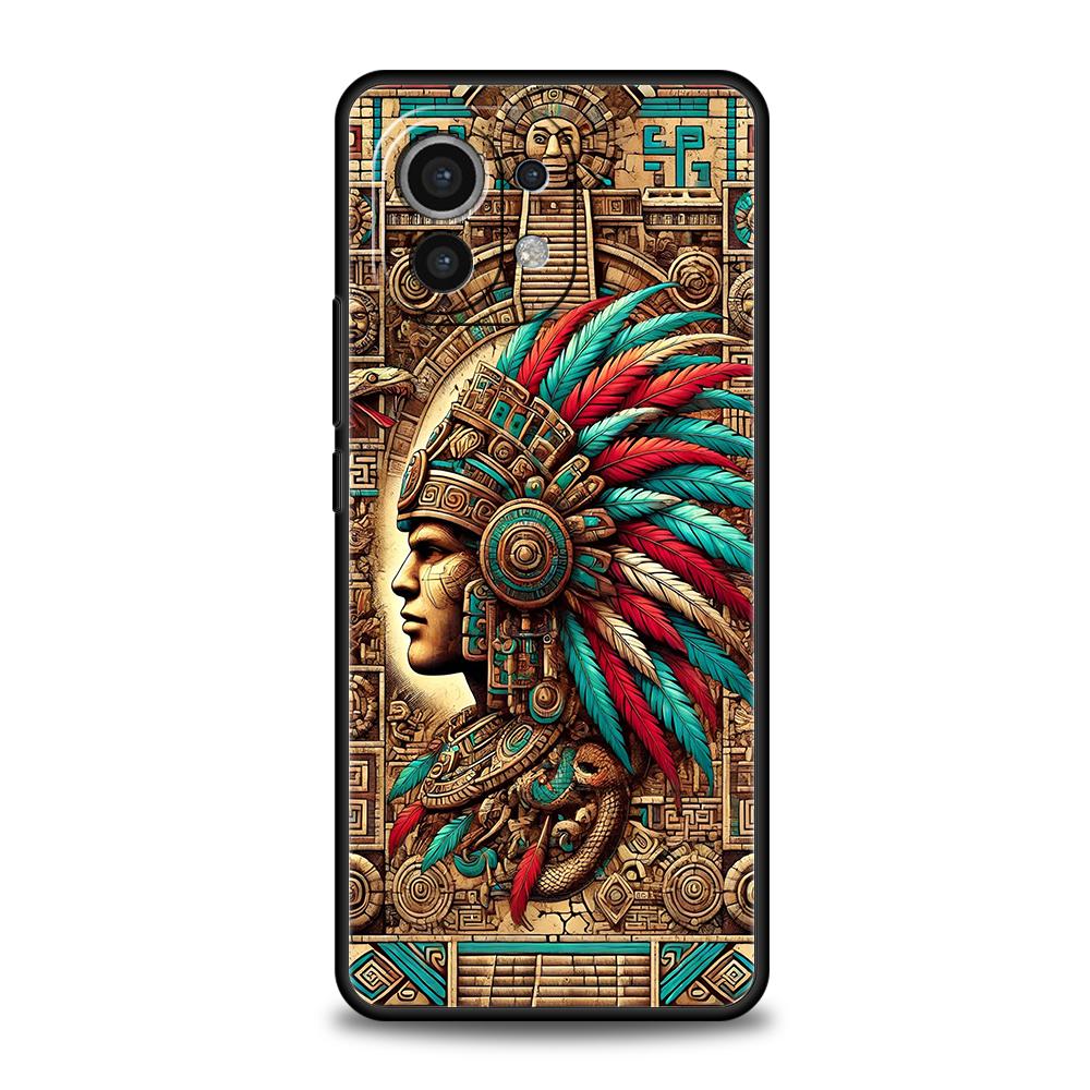 Чехол для телефона для Xiaomi Poco F7 F6 F5 F4 F3 X7 X6 X5 X4 X3 NFC M4 C51 C55 GT Pro 5G Мягкий ТПУ Fundas Винтажная Роспись с Тотемами