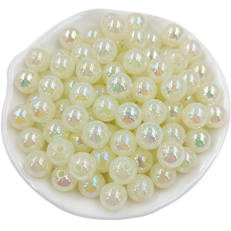 20/40Pcs 8 10mm Acrylic Round AB Color Beads with Dazzling Colors For Jewelry Making DIY Necklace Pendant Bracelet Material Jewelry Accessories