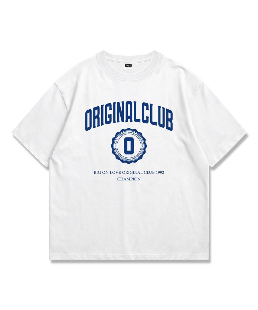 ORIGINALDAY Original Club University Oversized Short Sleeve T-Shirt White