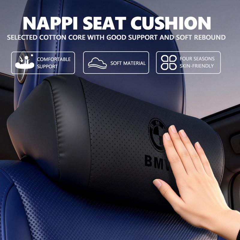 Car Headrest Neck Support Comfort Seat Soft Neck Pillow Rest Pad For BMW X1 X3 E39 E46 E30 E36 E87 E60 E90 F26 G02 E70 F15 E53 FF2