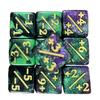 10Pcs 16mm 6 Side Dice Counters +1/1 Counting Dice And Dual Color Positive And Negative Compatible With Card Game Accessories