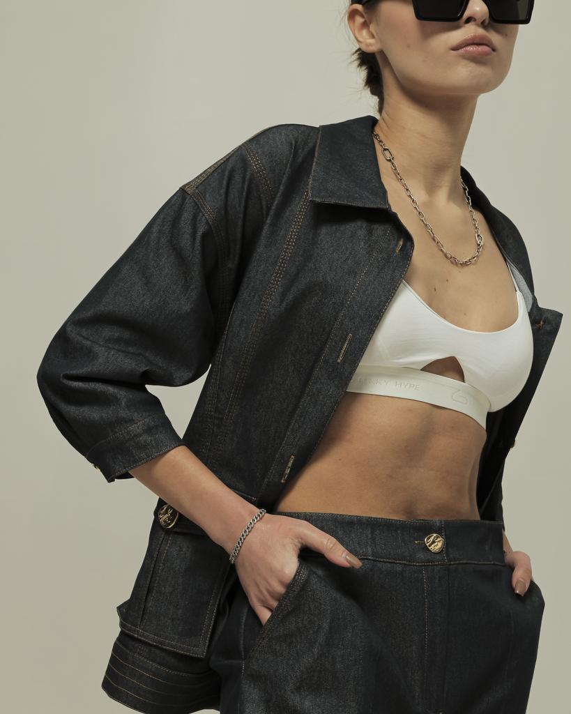 Костюм женский Phardi 7077 36 темно-синий (пиджак, брюки)