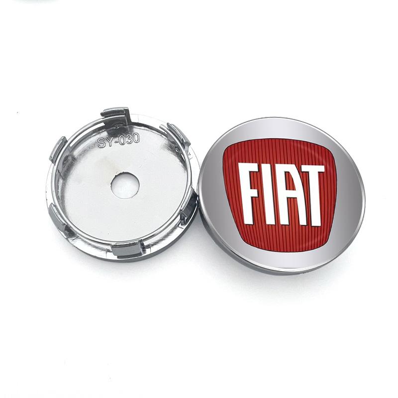 4pcs Car Wheel Center Cap Logo Hub Badge Rims Cover For Fiat 500 Ducato Pondo Punto Panda FR Abarth 124 Doblo Stilo z Bravo