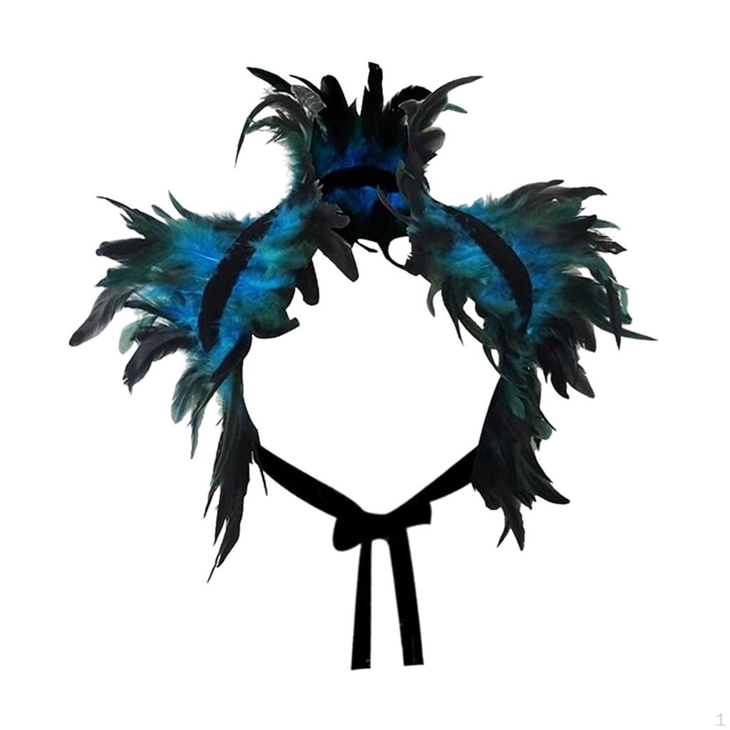 Перьевая накидка, украшение для праздничного женского наряда