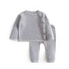 Комплект Joy Multi Newborn Embonit Mocha с длинными рукавами и пуговицами, размер 66, лучшая детская одежда в Корее
