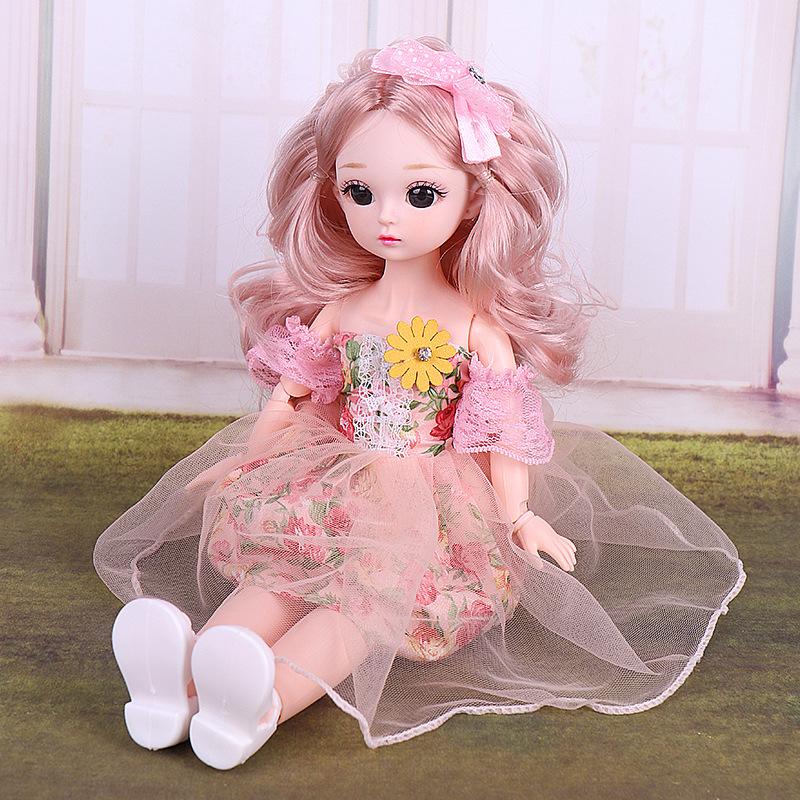 Cute Dressup 30cm Doll Set Girl Princess Toy Simulation Doll Birthday Gift Toy