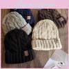 Beanie Wool Winter Hat Thick Knitted Cap Windproof Casual Accessory Fashion