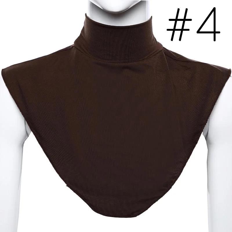 Charming Women's Fashion Modal False Collar Hijab Moslem Fake Collar Faux Turtleneck Neck Dickey False Mock Blouse Half Top