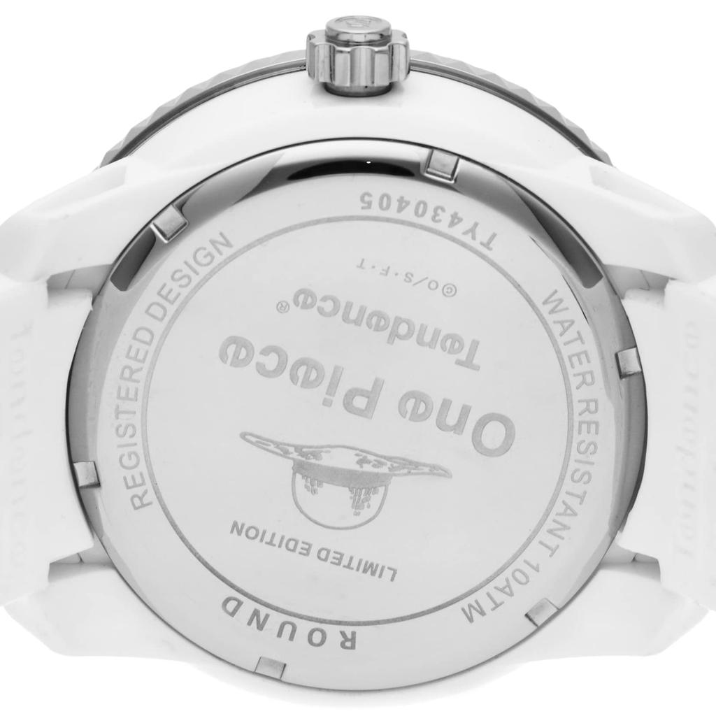 Часы ONE PIECE Collaboration Luffy Model Белый циферблат Нержавеющая сталь Минеральное стекло Кварцевые 51MM Часы TY430405 [Tendence] Сталь/нейлон Мужские [Товар]