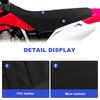 For Honda XR650L XR 650L 1993-2024 Motorcycle Striped Grip Gripper Seat Cover PVC Leather Waterproof Seat Saddle Cushion Cover