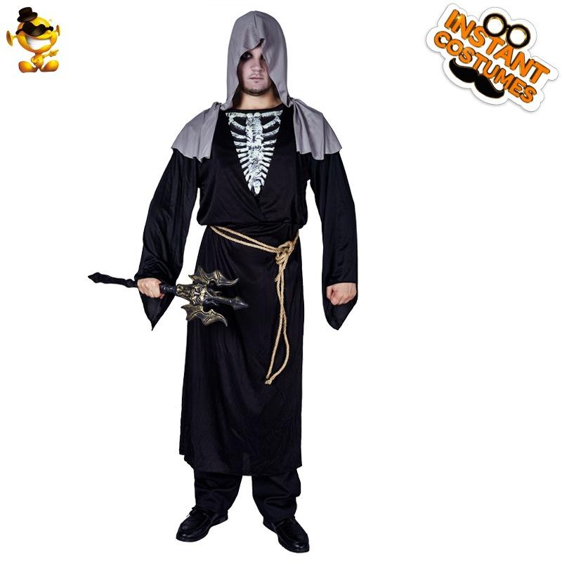Halloween Men's Reaper Ghost Bone Cosplay Party Stage Performance Costume COSPLAY European and American Fantasy